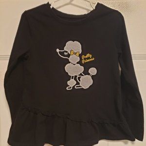 GIRLS "PRETTY PRINCESS" TOP by GARANIMALS - POODLE - LONGSLEEVE - 5T - RN#15897
